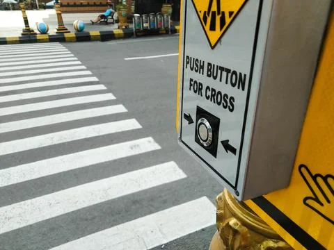 Crossing Button 2 Stock Photos