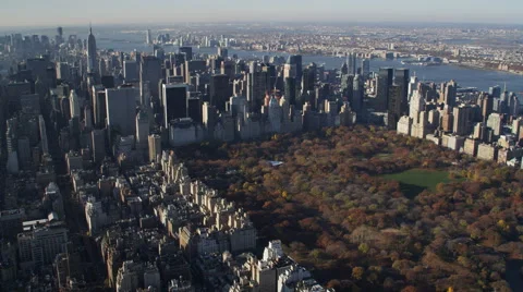 Crossing Central Park, heading toward Midtown Manhattan. Shot in 2011. Stock Footage 59173607