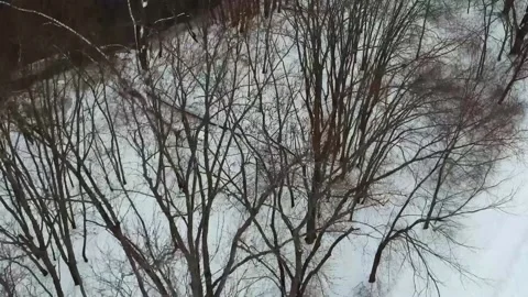 Crossing Concord River Overhead Video stock 148350621