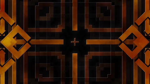 Crossing Frames In Art Deco Style Golden Video Loop 스톡 동영상 116722836