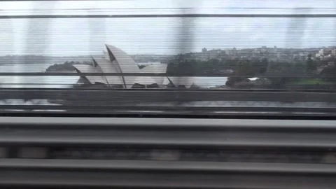 Crossing Harbour Bridge On A Public Bus In Sydney, Australia Stock Footage 158966083