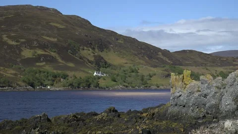 Crossing the Kyle of Durness Stock Footage 158164565