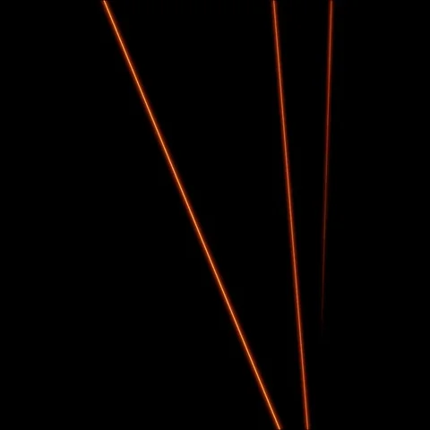 Crossing Lines, Cuts and Slices Animation - Loop Orange Stock Footage 69531240