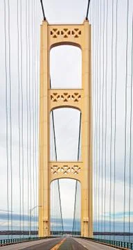 Crossing the Mighty Mac Stock Photos