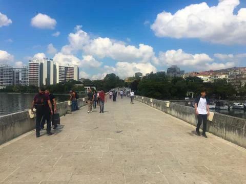 Crossing the Mimar Sinan Bridge Stock Photos