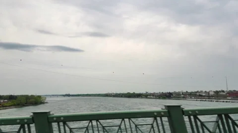 Crossing the niagara river.4K Stock Footage 161433651