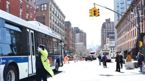 Crossing Officer Stock Footage 111723725