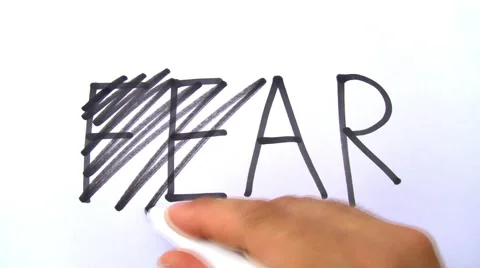 Crossing out fear Stock Footage 58671668