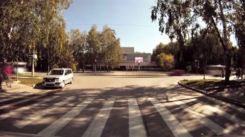 Crossing POV Stock Footage 8982382