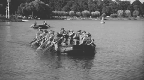 The Crossing of the Rhine Stock Footage 41825196