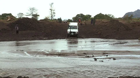 Crossing the River Stock Footage 23082012