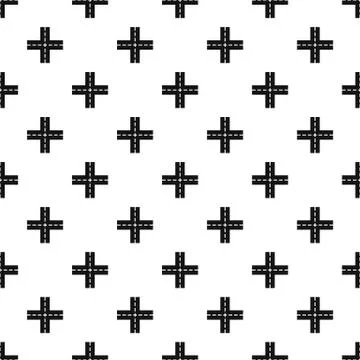 Crossing road pattern vector Stock Illustration