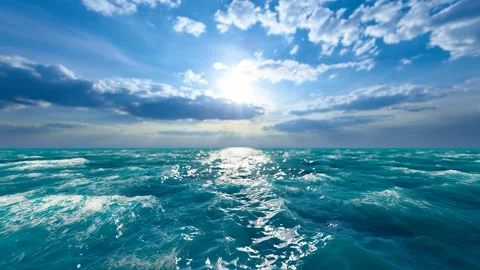 Crossing the rough sea Stock Footage 279044943