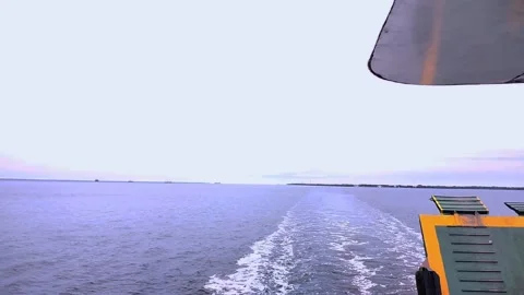 On the crossing ships Stock Footage 218436119