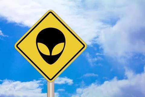 Crossing Sign - Alien Stock Photos