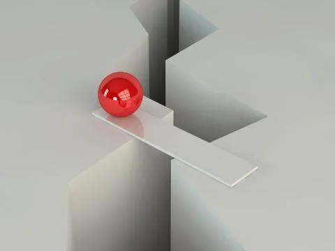 Crossing sphere Stock Illustration