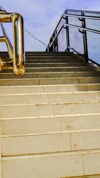 Crossing stairs Stock Photos