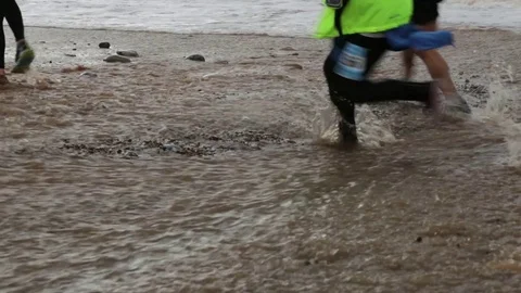 Crossing the stream in Branscombe, Devon Stock Footage 125963336