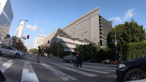 Crossing The Street Stock Footage 123947143