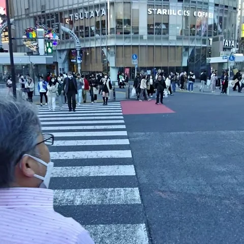 Crossing the street Stock Footage 236265443