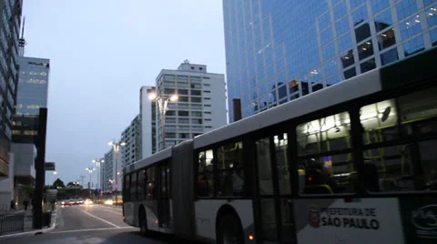 Crossing streets at dawn Video stock 27147203