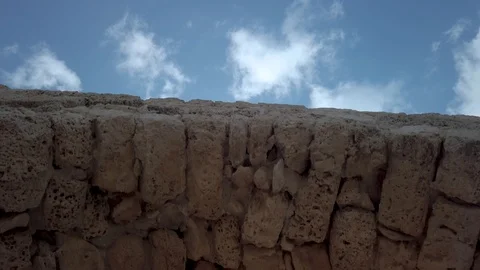 Crossing under Roman Aqueduct Stock Footage 116754641