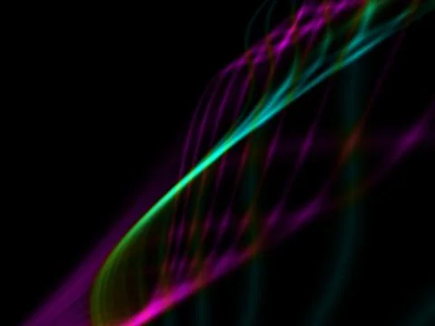 Crossing waves abstract Stock Illustration