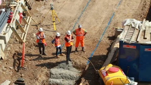 'Crossrail'  London Construction Work Stock Footage