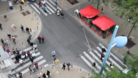 Crossroad from above Vídeos de archivo 8526970