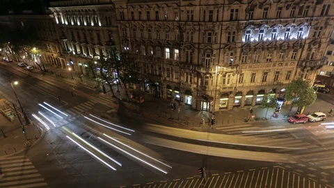 Crossroad, Budapest Stock Footage 113426558