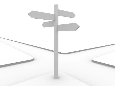 Crossroad Stock Illustration