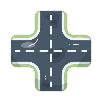 Crossroad Stock Illustration