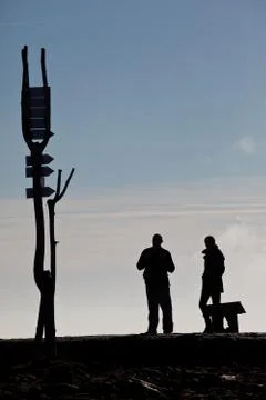 At crossroad Stock Photos