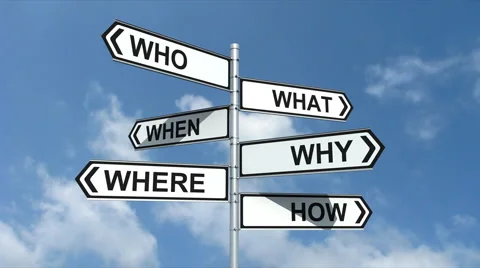 Crossroad Questions Stock Footage 980924