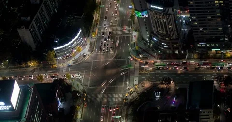 Crossroad in Seoul Video stock 83311783