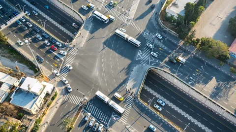 Crossroad Time Lapse Vidéo 37041615