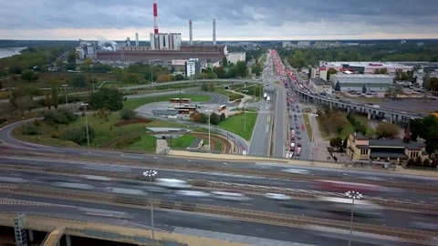 Crossroads hyperlapse Stock-Footage 287137755