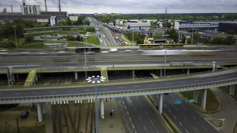 Crossroads hyperlapse Stock-Footage 287138049