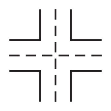 Crossroads icon vector for graphic design, logo, website, social media, mobil Stock-Illustration