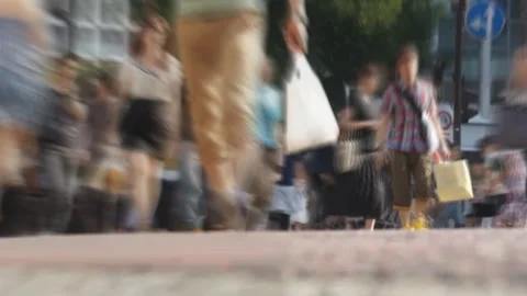 Crossroads: People Passing By 스톡 동영상 327553299