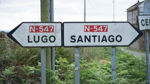 Crossroads in Spain Foto stock