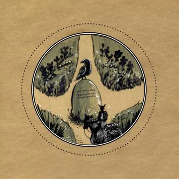 Crossroads. Trapped warrior facing a difficult choice of his fate. The rider Stock Illustration