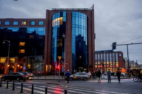 Crossroads In Wroclaw Stock Photos