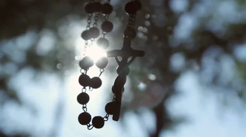 Cross,rosary Stock Footage