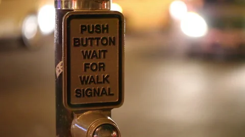 Crosswalk button Stock Footage 46466355