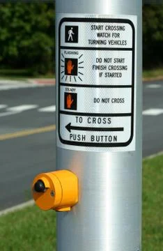Crosswalk button Stock Photos