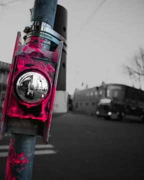Crosswalk button Stock Photos