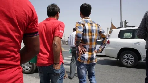 Crosswalk in Dubai Stock Footage 86759951