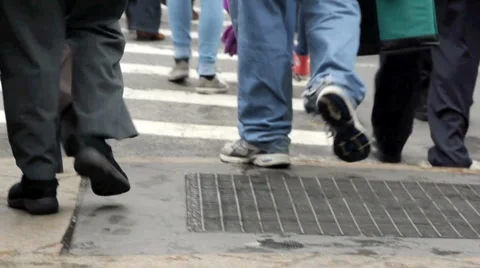 Crosswalk. Stock Footage 5088898