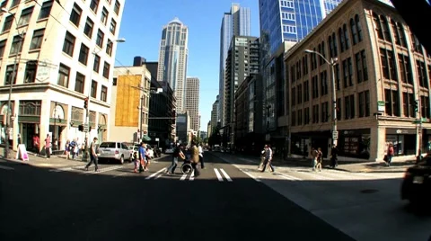 Crosswalk Stock Footage 7743007